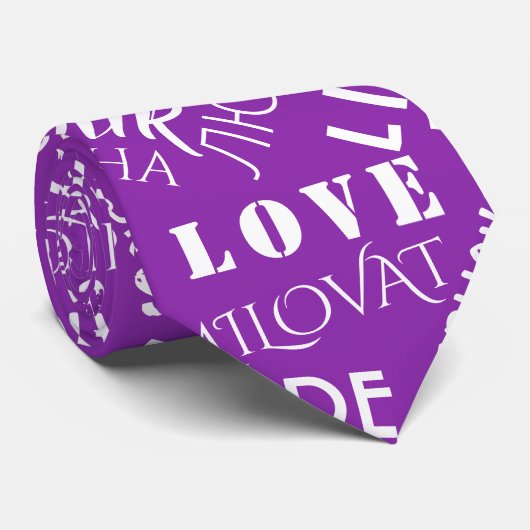 LOVE – 言語 – 数々のカスタマイズ可能国際的 ネクタイ (ロール)