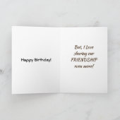 LOVE ***誕生日の共有**** U & FRINDSHIP カード (内部)