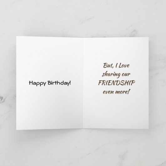 LOVE ***誕生日の共有**** U & FRINDSHIP カード (内部)