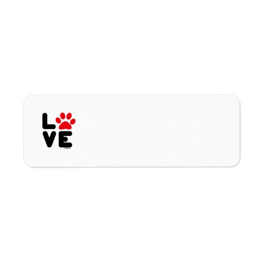 LOVE – 黒/赤 ラベル (正面)