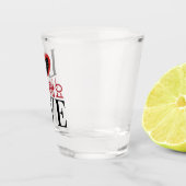 LOVE 사랑해요韓国のSojuで「I love you」 ショットグラス (右)