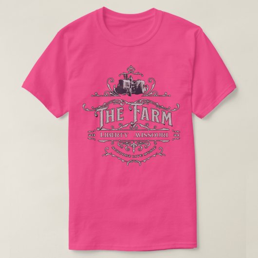 LOVE 001 The Farm Liberty Missouri USAバーHonky-t Tシャツ (デザイン正面)