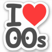 Love 00sステッカー シール (正面)