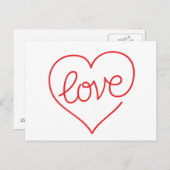 LOVE (03)はがき ポストカード (正面/裏面)