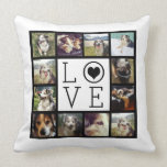 LOVE 12 Instagramフォトコラージュ クッション<br><div class="desc">1ダースの自分のお気に入りの装飾用クッションを作る最高のためにあなたの家族の写真をアップパーソナライズされたロード！白い背景の前後が白い。Oの内側に小さな黒いハートとLOVEを綴る大きなフォント文字を持つ黒いフレームで写真がハイライト表示されモダンる。外側の画像はinstagramの写真に最適である。テンプレート領域を埋め尽くすため最高の、すべてフレーム化されていなくても領域ををトリミングするする必要がない。すべてのサンプル写真は私の独自であり、イラストレーション専用。</div>