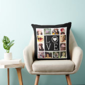 LOVE 12 Instagramフォトコラージュ クッション (椅子)