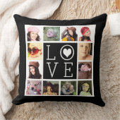 LOVE 12 Instagramフォトコラージュ クッション (ブランケット)