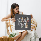 Love 16 Photo Collageの結婚贈り物 キャンバスプリント