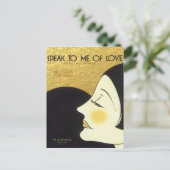 Love 1930話 Sheet Music Coverのヴィンテージ ポストカード (スタンド正面)