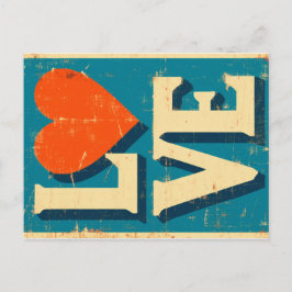 LOVE 1960s-Inspired Graphics シーズンポストカード