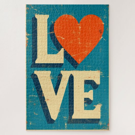 LOVE 1960s-Inspired Graphics ジグソーパズル (縦)