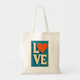 LOVE 1960s-Inspired Graphics トートバッグ
