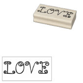 LOVE 1"x2.5"ゴムスタンプ/ベビー人形 ラバースタンプ (押印)