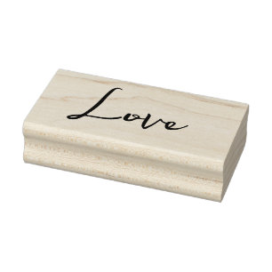 LOVE 1"x2.5"ゴムスタンプ/同点 ラバースタンプ