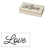LOVE 1"x2.5"ゴム印/ニャースクリプト ラバースタンプ (押印)