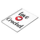 love 2クロシェのノート ノートブック (左側)