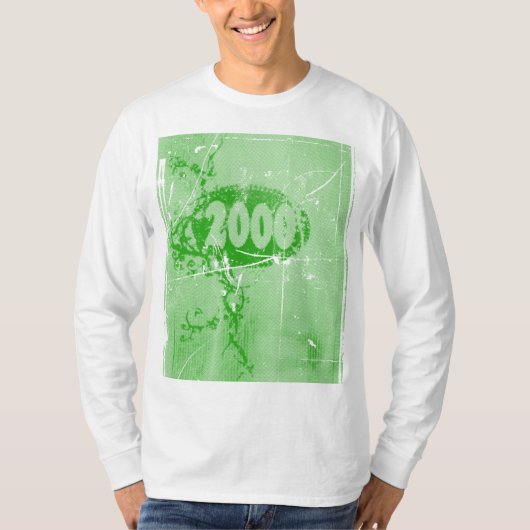 Love 2000 – グリーンヴィンテージ- Tシャツ (正面)