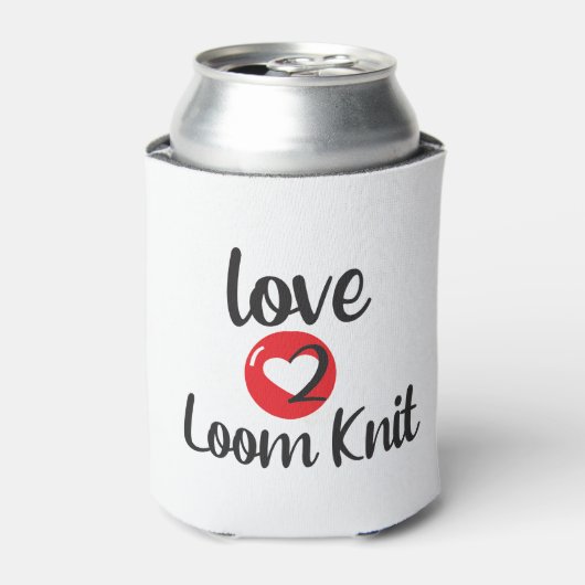 love 2 loom knit 缶クーラー (缶正面)
