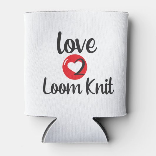 love 2 loom knit 缶クーラー (正面)