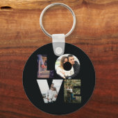 LOVE - 4カップル/家族フォトコラージュTeplate キーホルダー (正面)