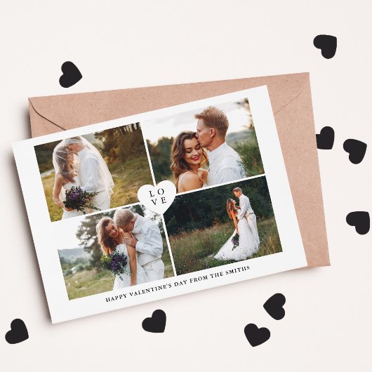 "Love" 4フォトギャラリーValentines Day シーズンカード