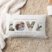 Love 4フォトシンプルモダンギフトパーソナライズされたサービ ランバークッション (ブランケット)