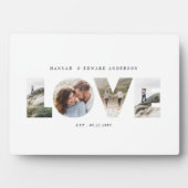 Love 4 photo simple modern personalised gift canva フォトプラーク (正面)