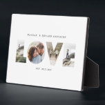 Love 4 photo simple modern personalised gift canva フォトプラーク<br><div class="desc">Love 4 photo simple modern personalised anniversary,  wedding,  birthday or Christmas gift for the one you love.</div>