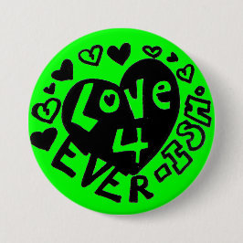 Love 4Ever ISHボタン/ピン 缶バッジ