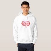 Love 67 Valentine Heart Sunglasses Hoodie パーカ (正面フル)