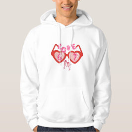 Love 67 Valentine Heart Sunglasses Hoodie パーカ