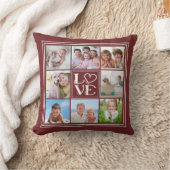 LOVE 8-Photoコラージュ(変無地の更カラー) クッション (ブランケット)