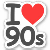 Love 90sステッカー シール (正面)