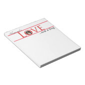 Love a Bernese Mt. Dog Note Pad ノートパッド (アングル)