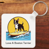 Love A Boston Terrier Dog キーホルダー (裏面)