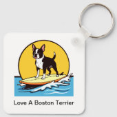 Love A Boston Terrier Dog キーホルダー (裏面)