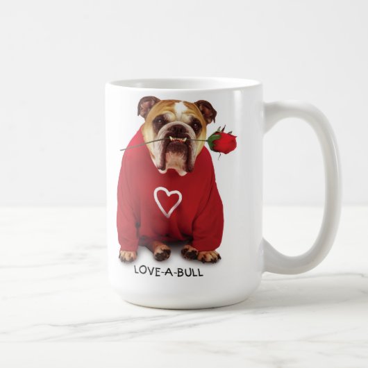 LOVE-A-BULLのマグ コーヒーマグカップ (右)