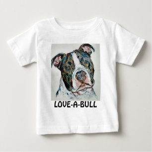 LOVE-A-BULLの乳児のワイシャツ ベビーTシャツ