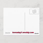 Love A Dayはがき紫/青 ポストカード (裏面)