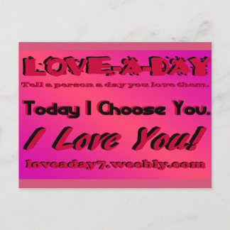 Love A Dayはがき ポストカード