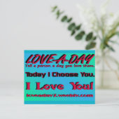 Love A Dayはがき ポストカード (スタンド正面)