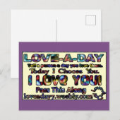 Love-a-dayポストカード ポストカード (正面/裏面)