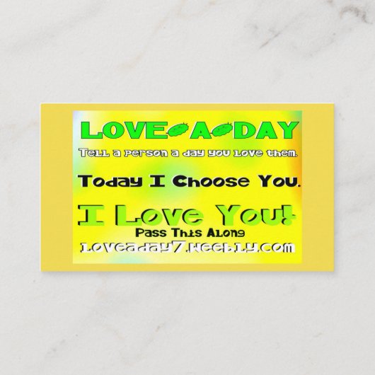 Love-a-day名刺 名刺 (裏面)