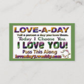 Love-a-day名刺 名刺 (正面)