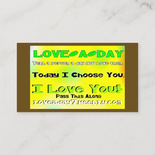 Love-a-day名刺 名刺 (裏面)
