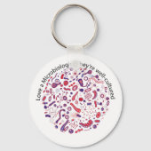 Love a Microbiologist キーホルダー (正面)
