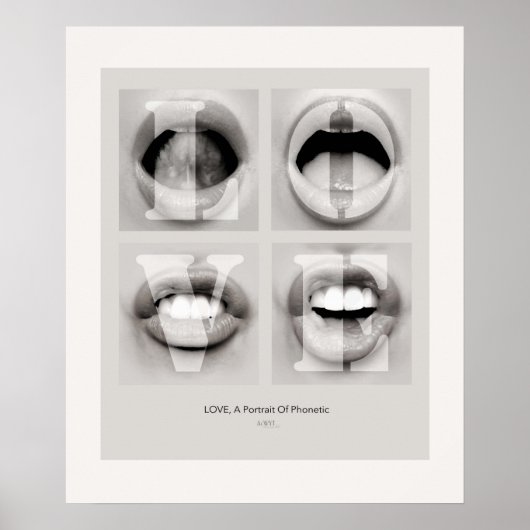 LOVE / A Portrait of Phonetic Emotion ポスター (正面)