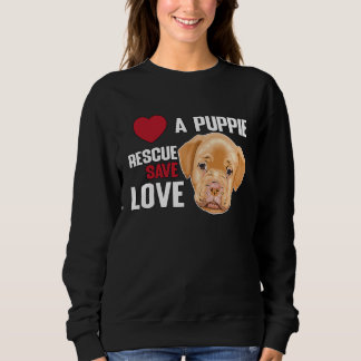 Love A Puppie Rescue Save Love  Women Men Kids スウェットシャツ