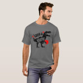 Love A Saurus Rex Dinosaur Funny 2022 Valentines D Tシャツ (正面フル)