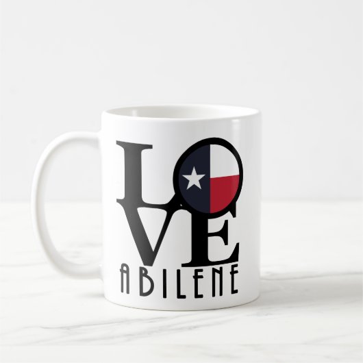 LOVE Abilene、テキサス州11oz コーヒーマグカップ (左)